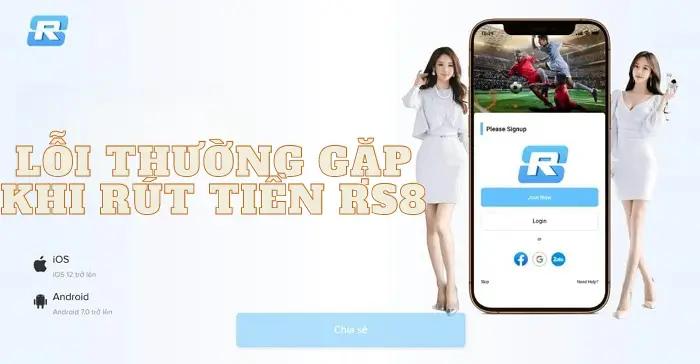 Các lỗi thường gặp khi thực hiện rút tiền rs8